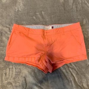 Junior’s shorts. Size 17. In good condition. Super Cute! Coral color
